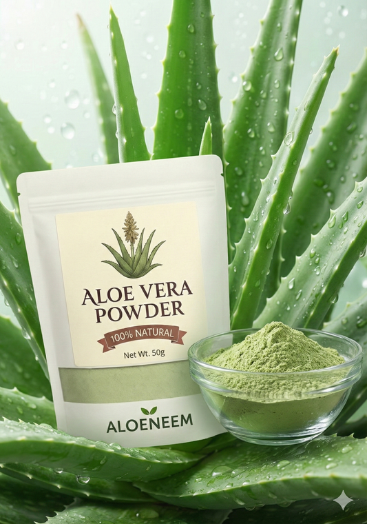 Aloeneem Aloe Vera Powder – Soothing Hydrating Herbal Powder (100g)