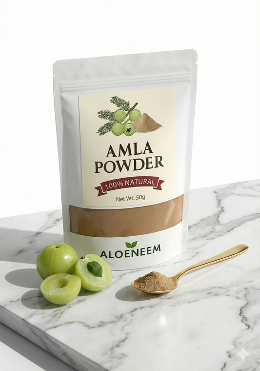Aloeneem Amla Powder – Vitamin-C Rich Hair Strength & Glow Boost (100g)