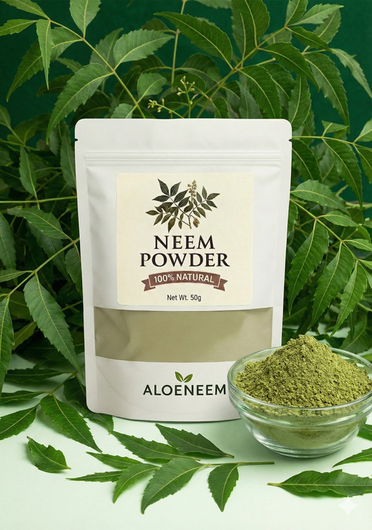 Aloeneem 100% Pure Neem Powder – Natural Skin & Hair Purifier (100g)